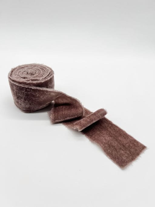 2" Velvet Ribbon - Raw Edge