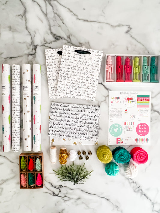 Deluxe Holiday Wrapping Kit - Colorful Nutcracker