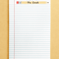 Personalized Custom Teacher Notepad - Pencil Design w/ Lines